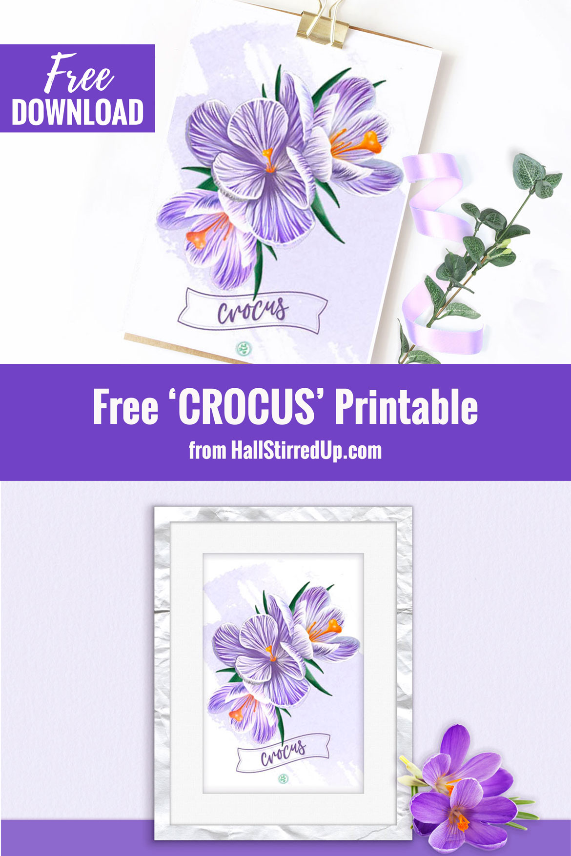 I love Crocus! Includes pretty free printable