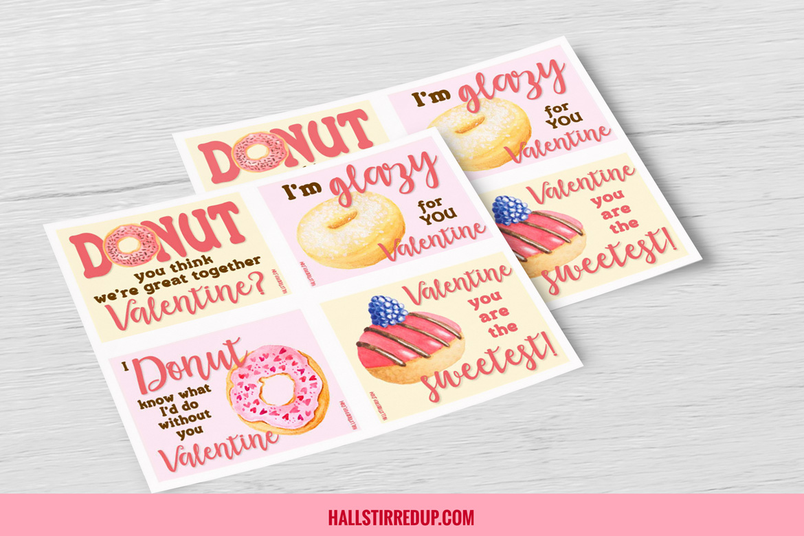 DONUT miss this fun Valentine printable!