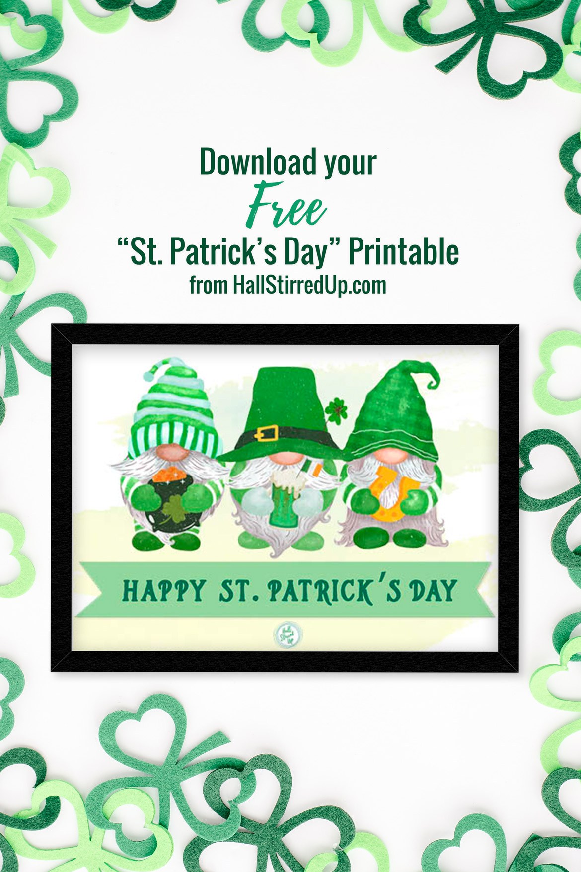 It's a festive St. Patrick's Day free printable