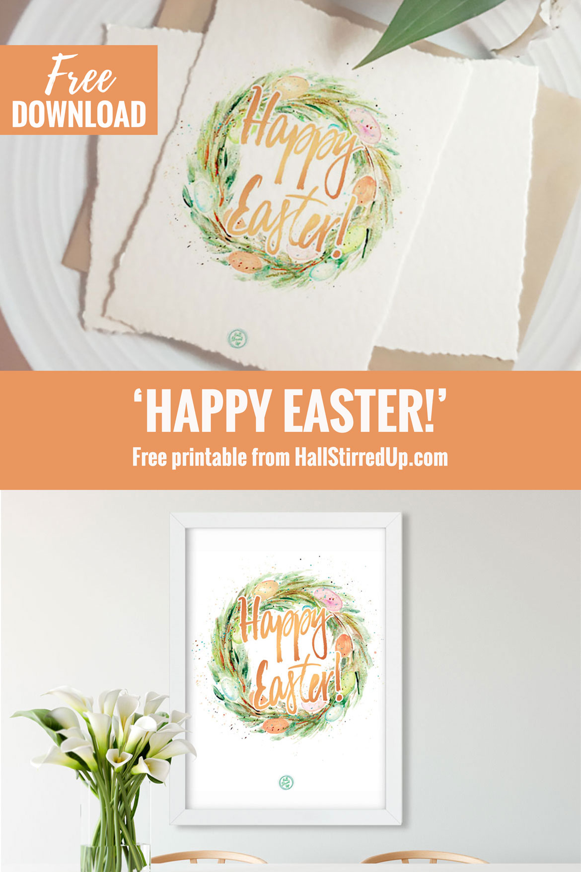 Happy Easter with a fun free printable