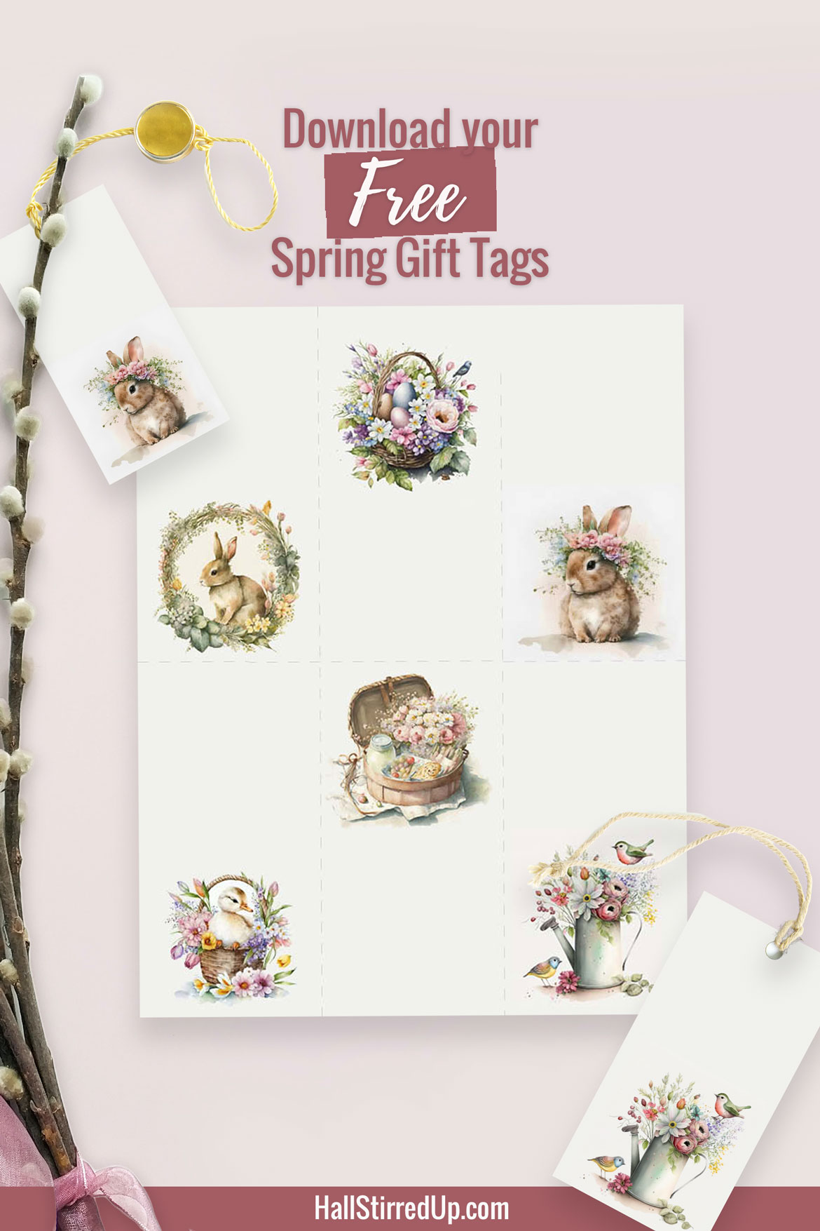 Celebrate the season with free Spring Gift Tags