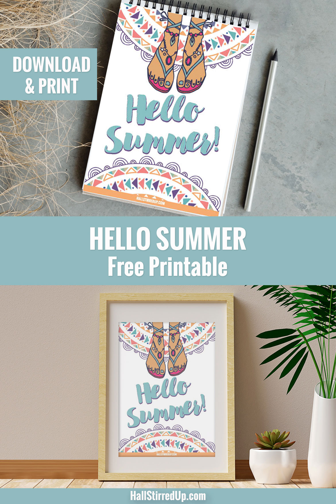 Summer Days! Let's celebrate with a fun free printable