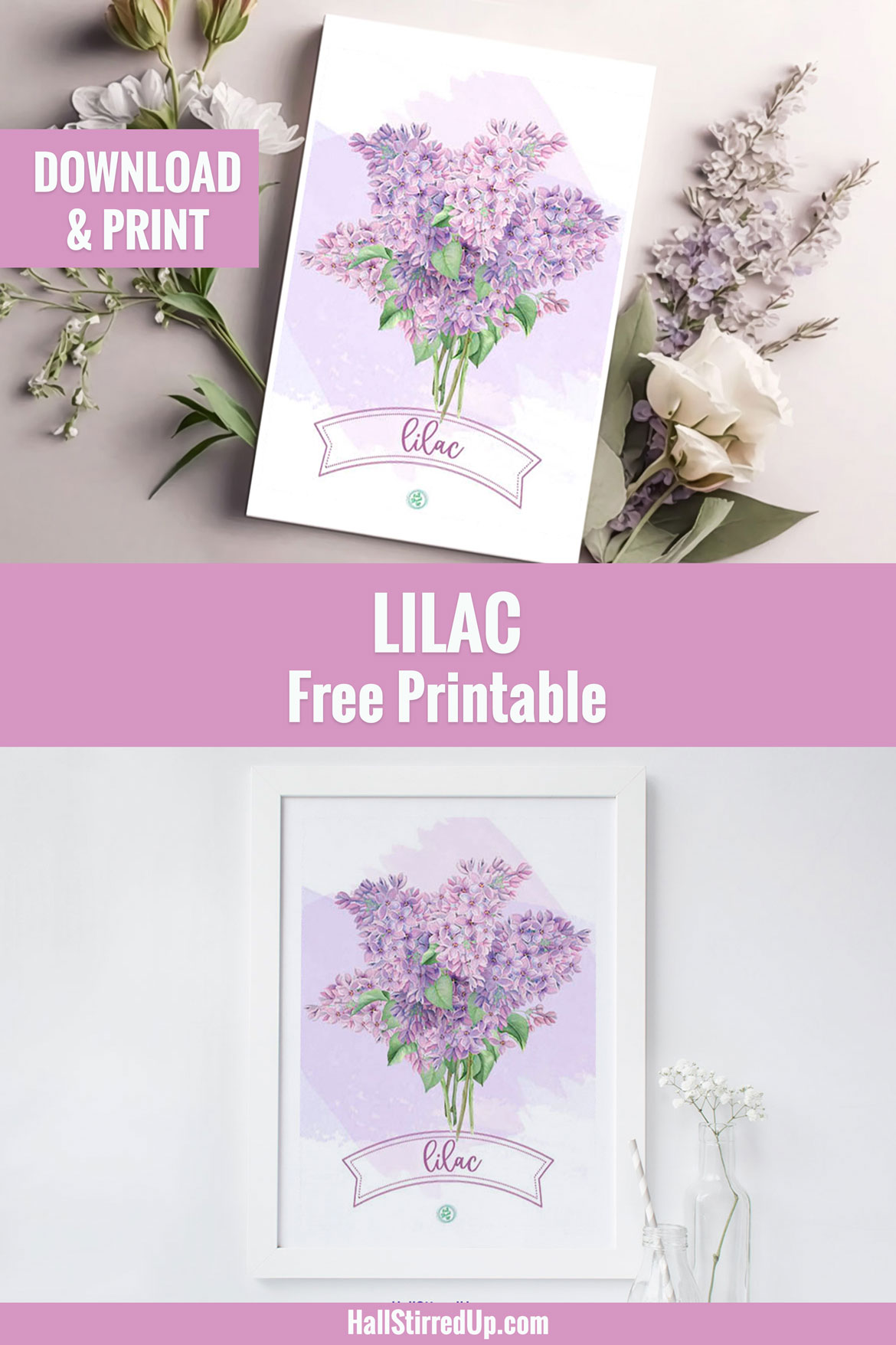 I love lilacs Includes a pretty free printable