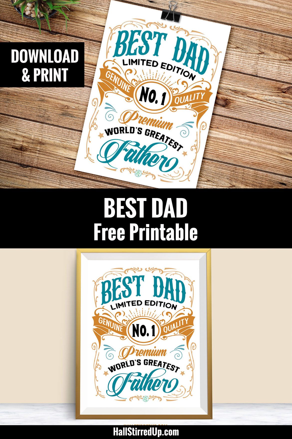 Your dad is the greatest and deserves a printable award!