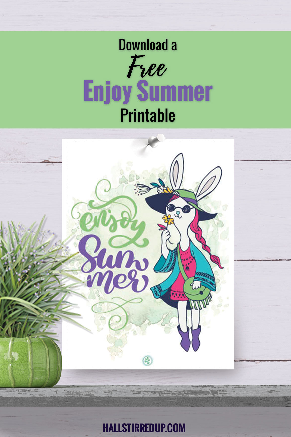 Enjoy Summer Fun and free boho printable