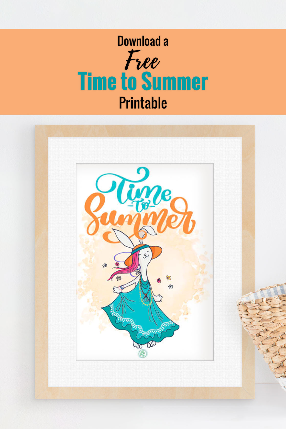 Time to summer! Free boho-inspired printable