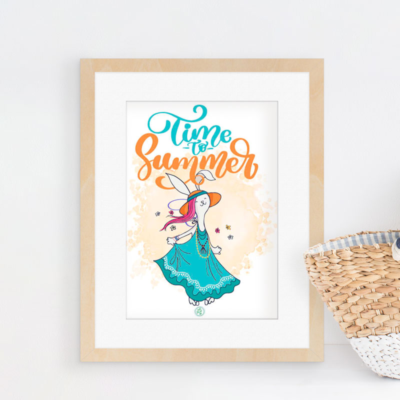 Time to summer! Free boho-inspired printable