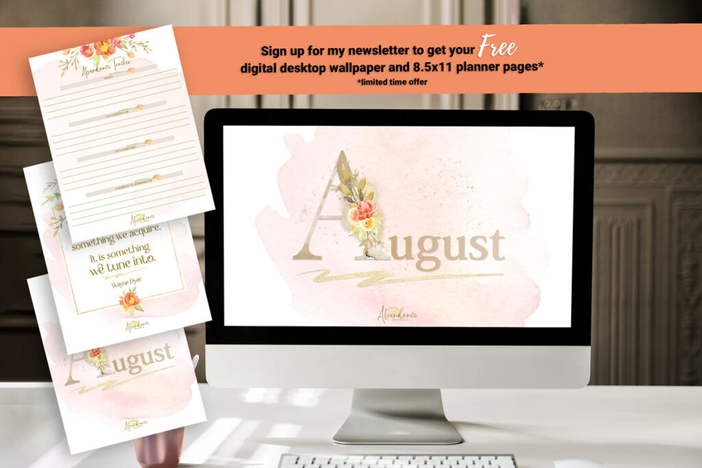 Tune in to abundance! Includes free printable