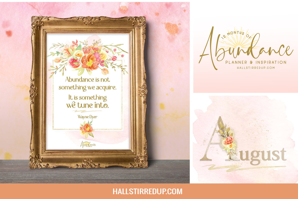 Tune in to abundance! Includes free printable