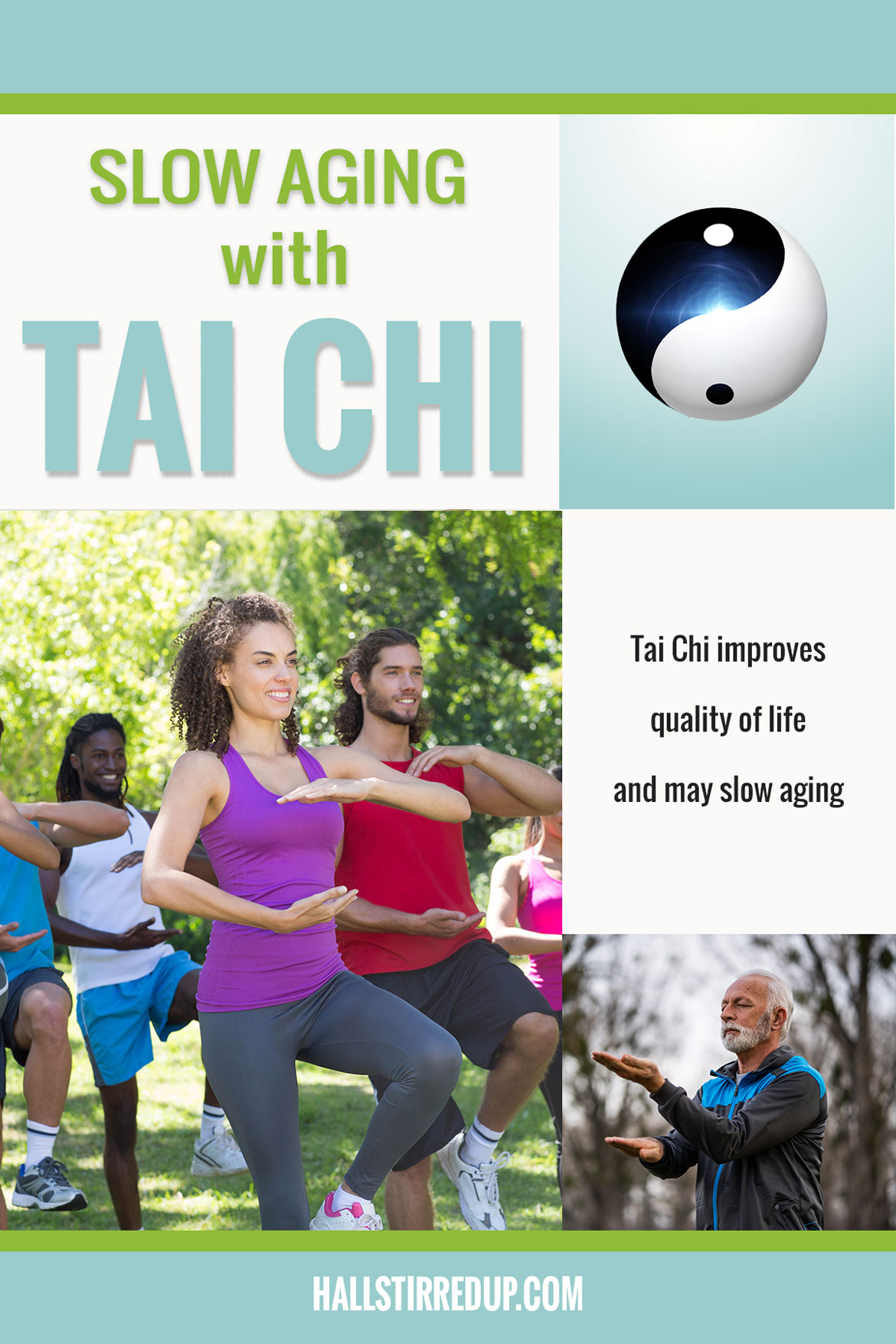 Slow aging with Tai Chi