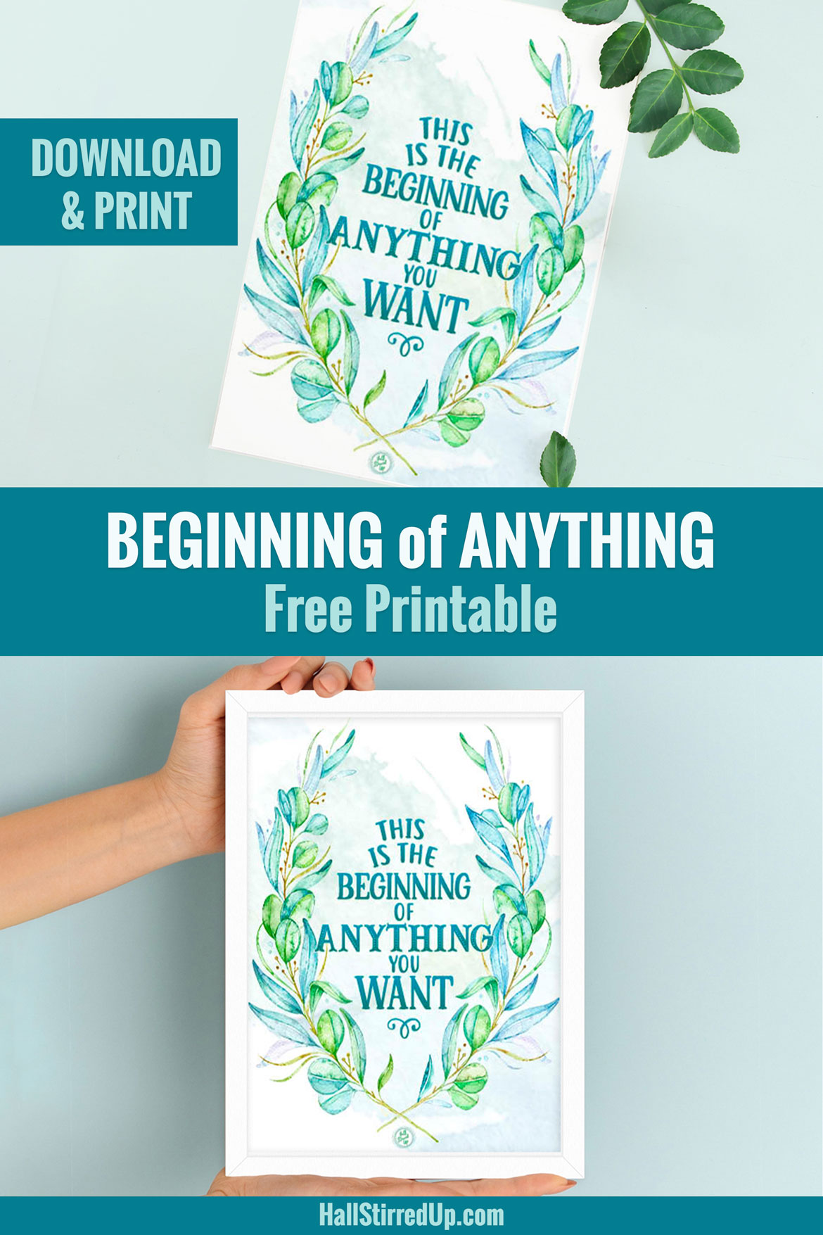 Unlock your potential with a new mindset Includes free 'Beginning of Anything' printable