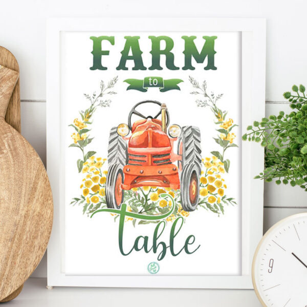 Join the farm to table movement includes free printable