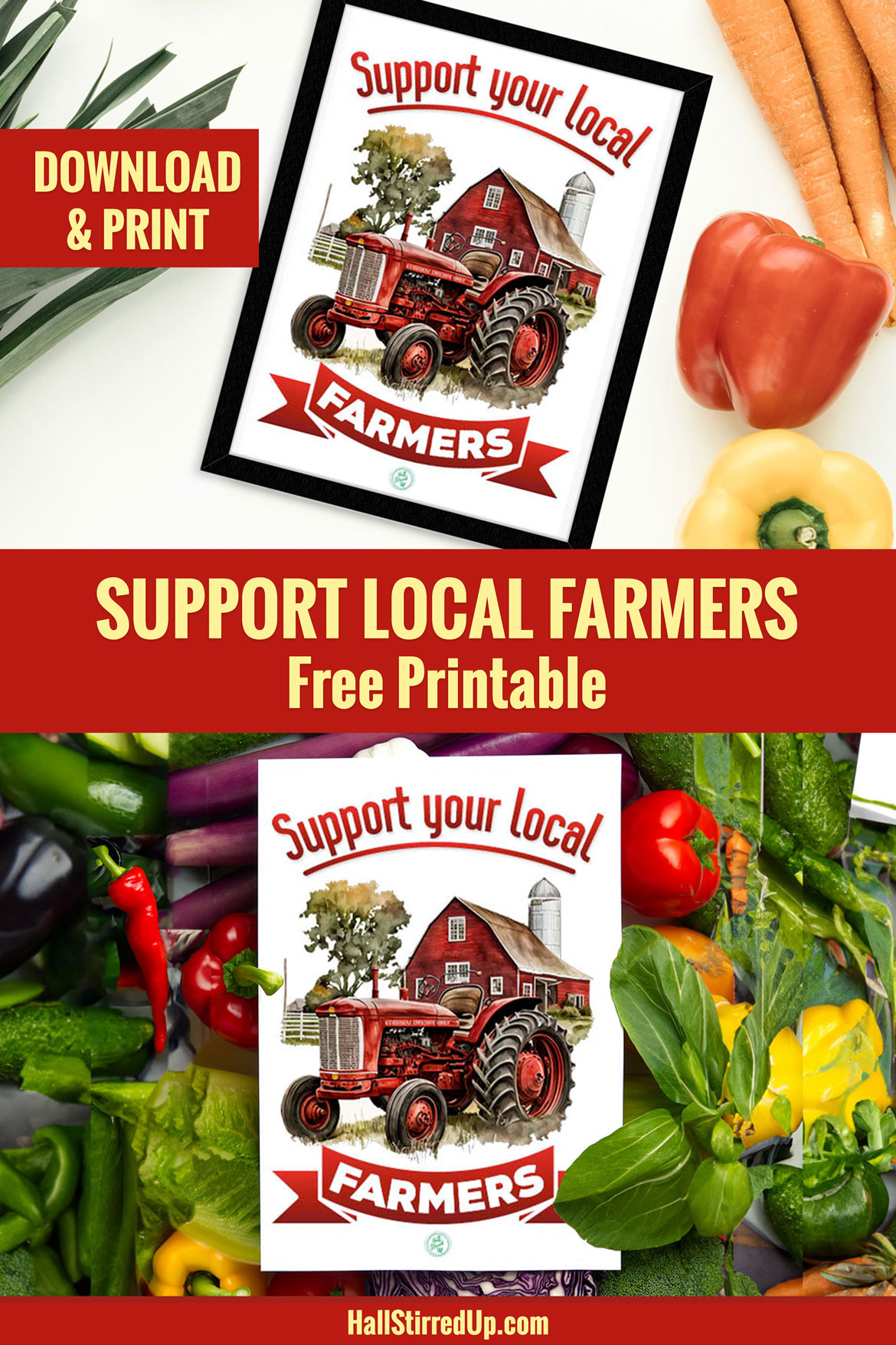 Support your local farmers Includes free printable
