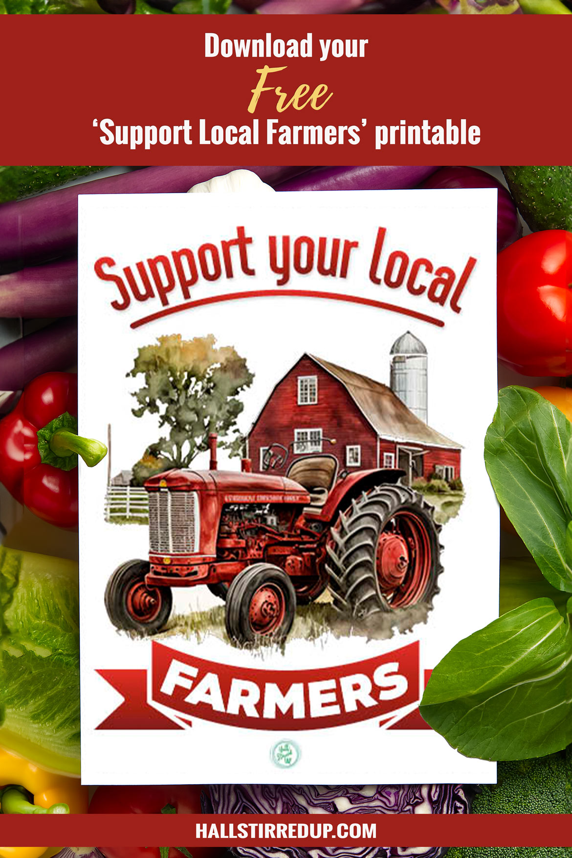 Support your local farmers Includes free printable