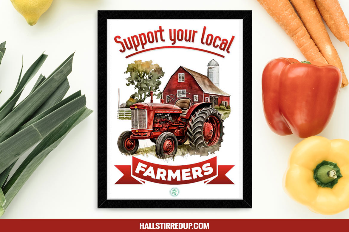 Support your local farmers! Includes free printable