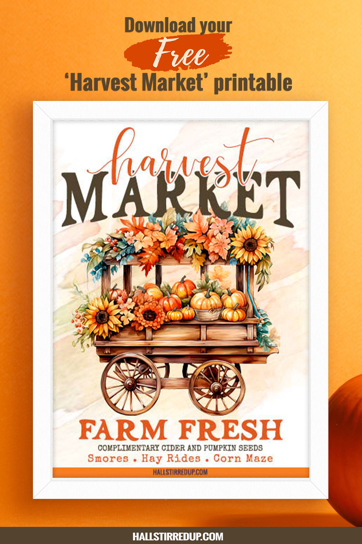 Let's go to the Harvest Market Includes free printable