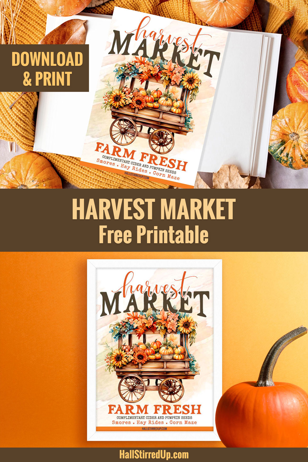 Let's go to the Harvest Market Includes free printable