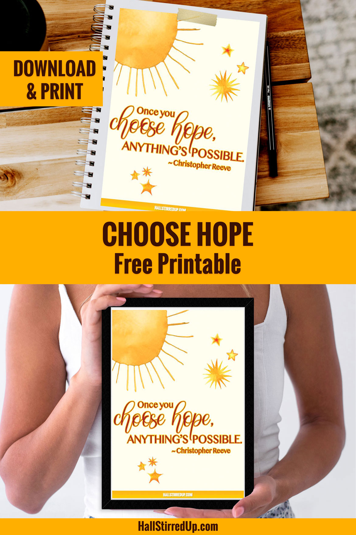 Why does hope matter? Monthly Motivation includes printable