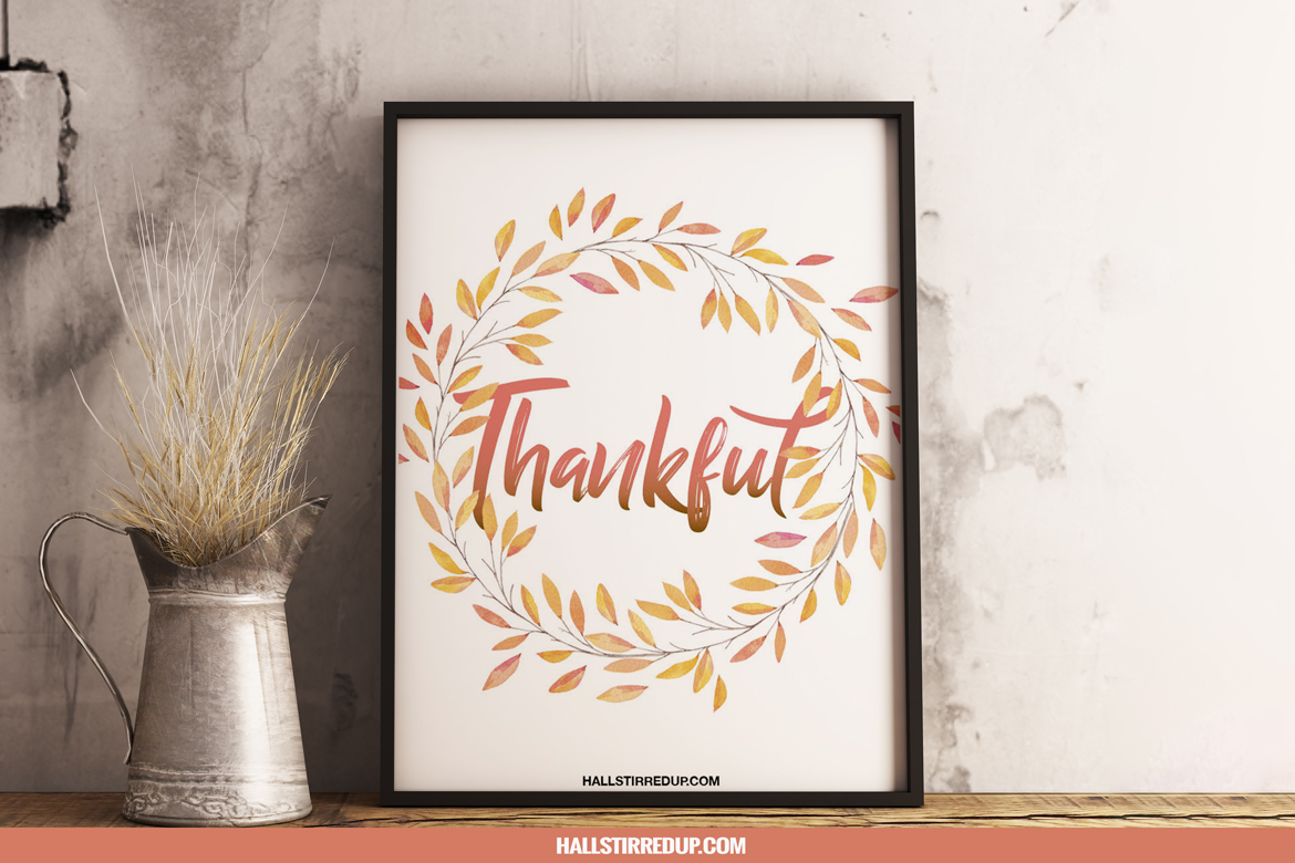 Thankful, Grateful, and Blessed! Free Printable(s)!