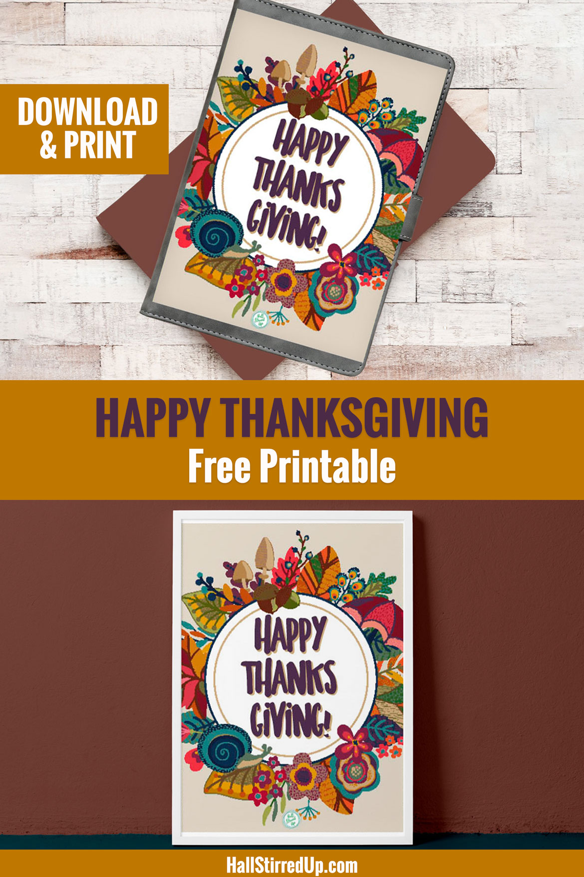 Happy Thanksgiving and a new free printable