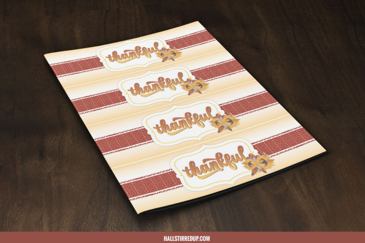 Why Be Grateful? Includes free printable Thanksgiving Napkin Rings!