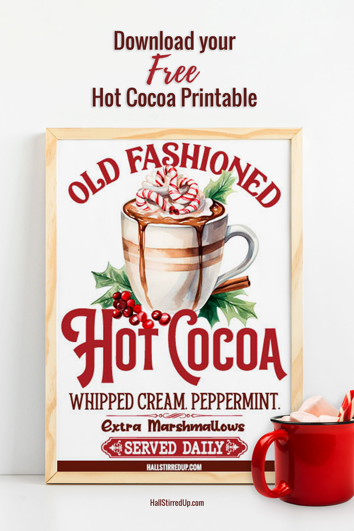 Enjoy the season with a free 'Hot Cocoa' printable sign