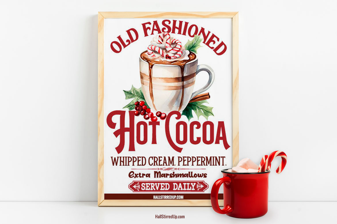 Enjoy the season with a free ‘Hot Cocoa’ printable sign