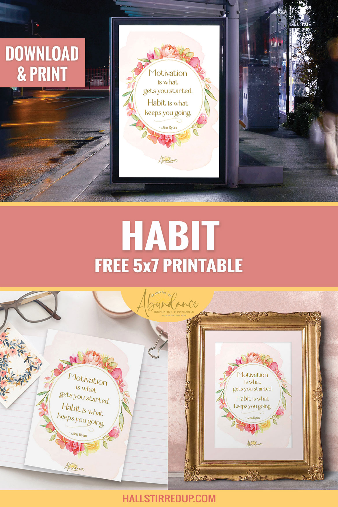 Creating a habit for success 12 Months of Abundance