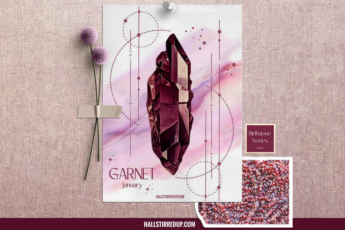 January’s birthstone is the beautiful Garnet – new series and free printable!