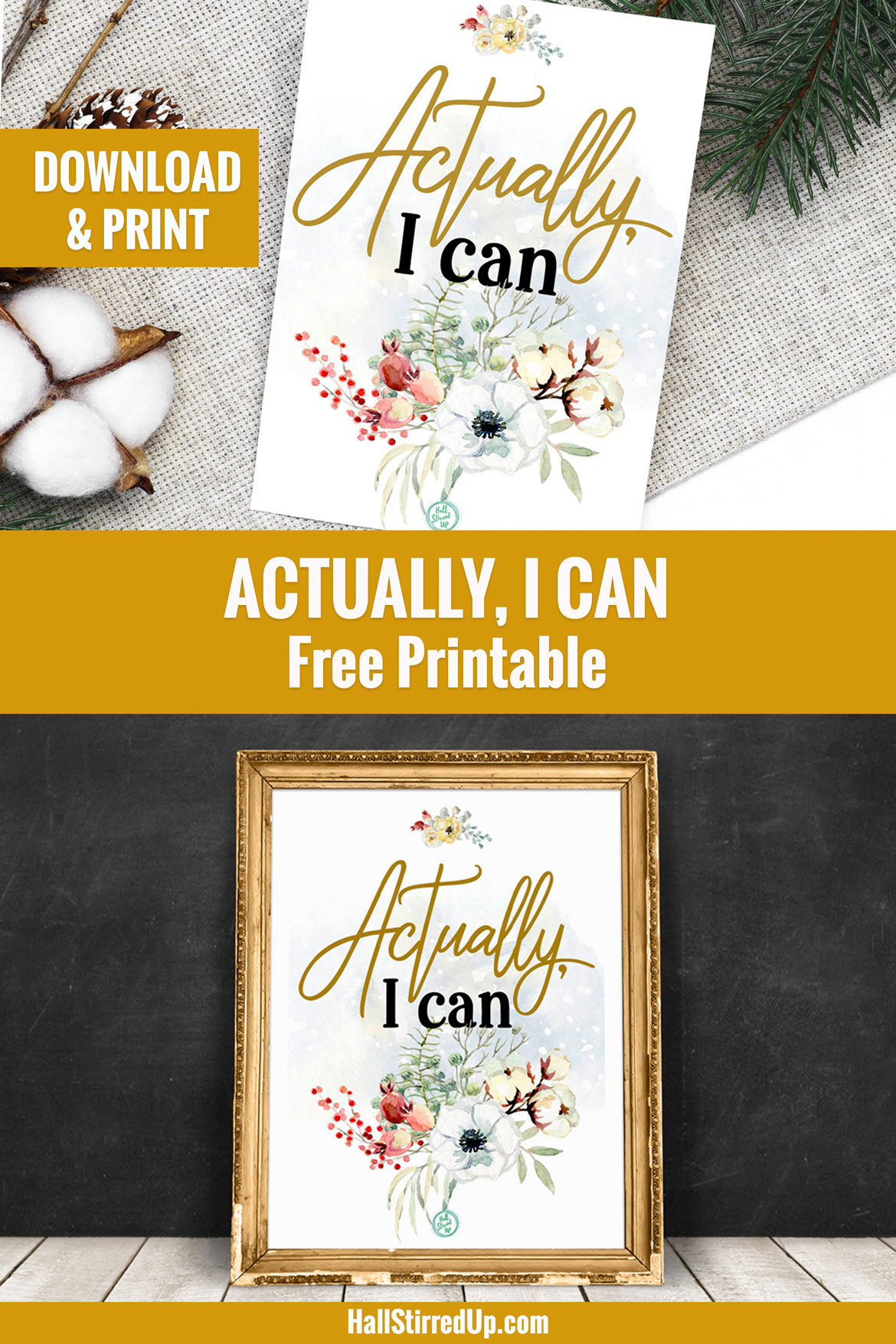 Stay motivated to meet your goals - includes printable