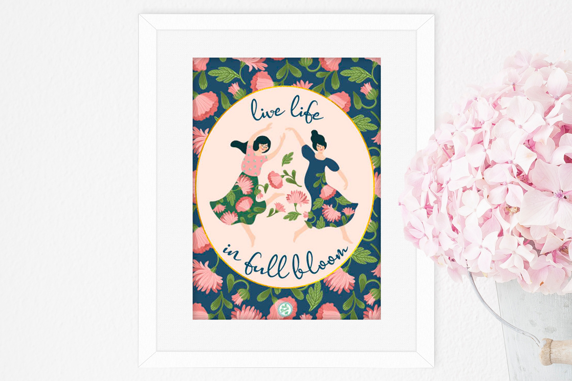 Favorite flower quotes include a fun new ‘Live Life in Full Bloom’ printable!